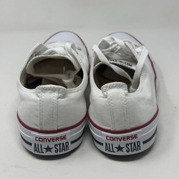 Converse All Star Chuck Taylor Sneakers Mens 12 White Canvas Low Top Shoes - Picture 12 of 16